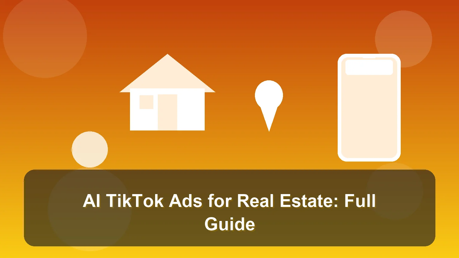 AI TikTok real estate ad example showing a property tour with captions and a digital human presenter
