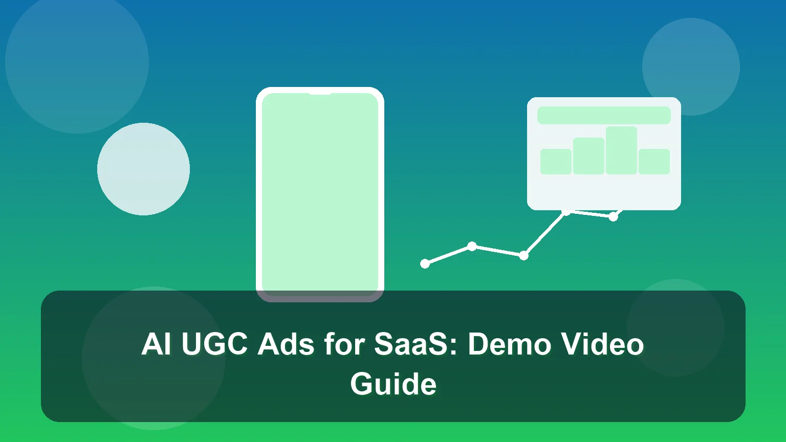 AI UGC video ads for SaaS demo workflow showing screen recording and AI voiceover scaling