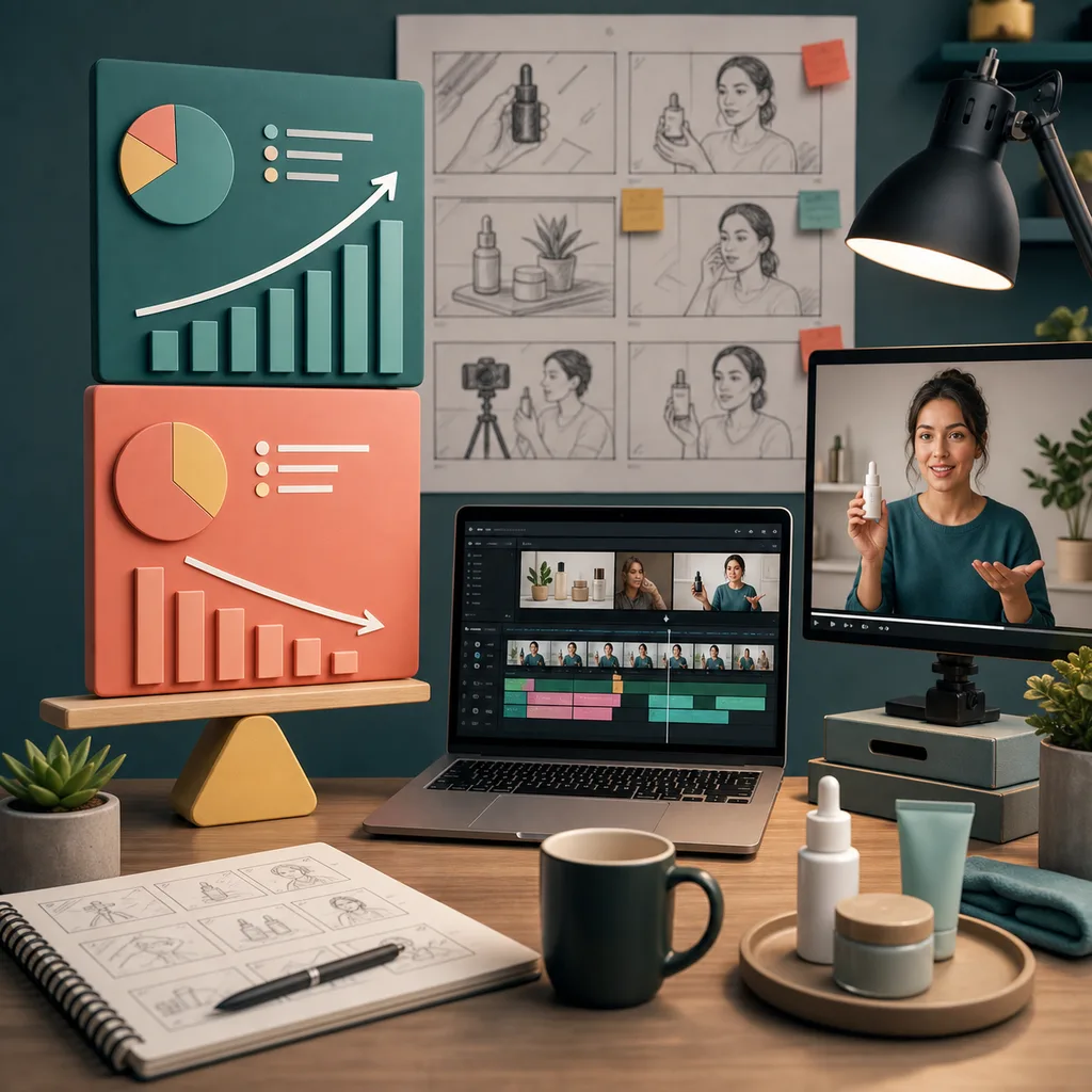Affordable UGC video creation service budget and production planning dashboard