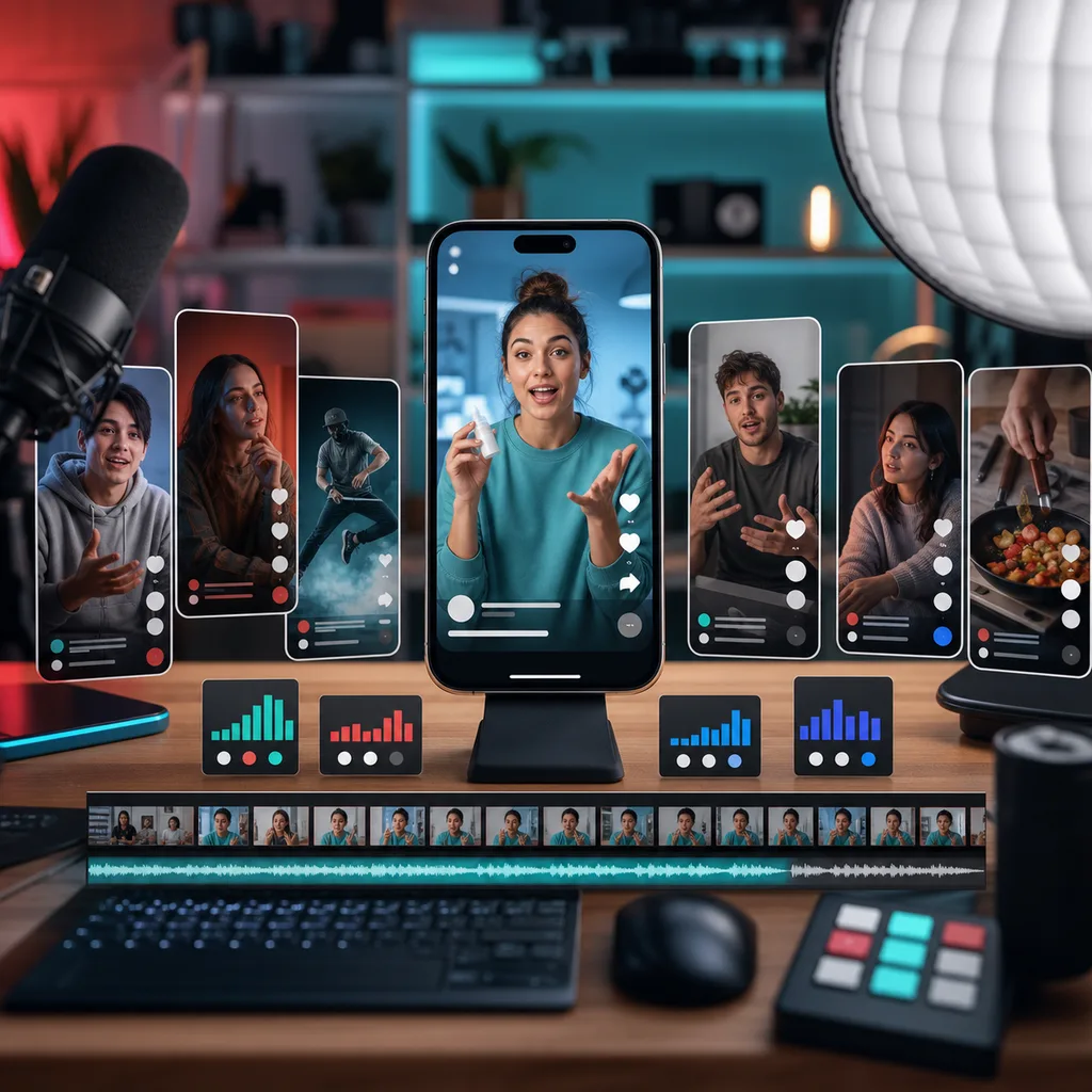 UGC video maker workflow for creating YouTube Shorts with AI presenter and hook variants