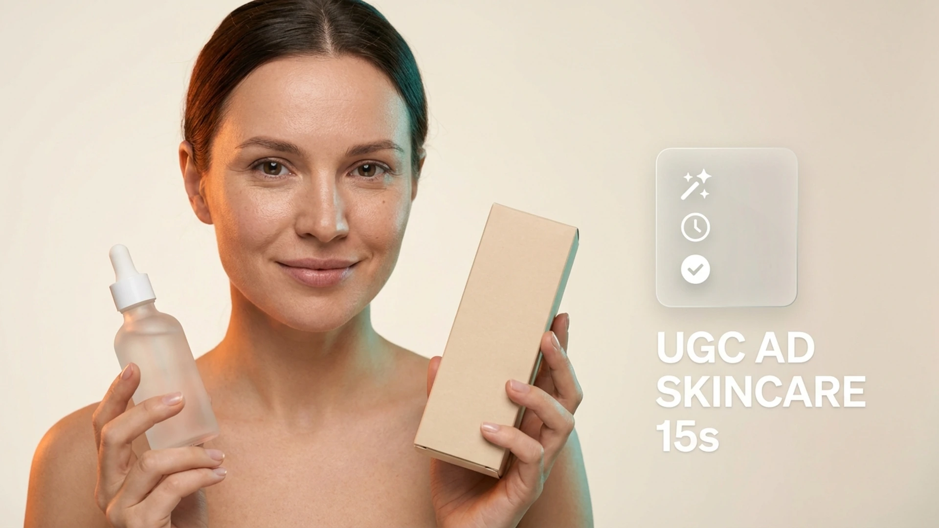 Example UGC ad result visual for testing short-form hooks